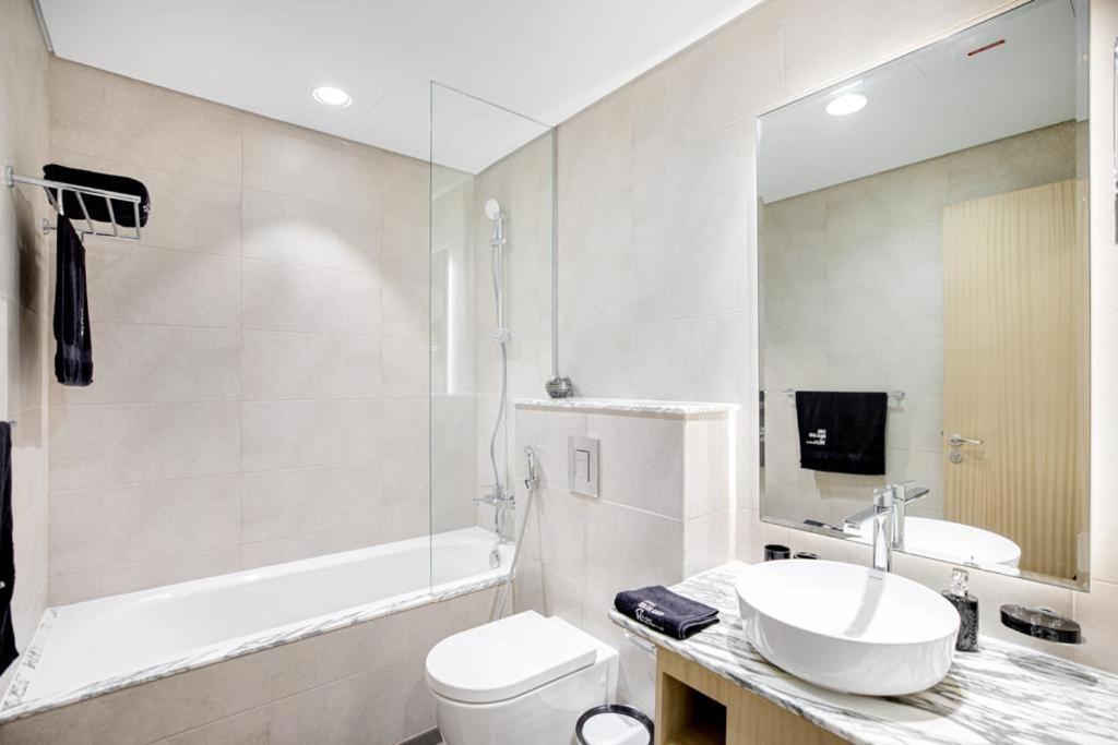 Paramount Midtown Deluxe 1 Bedroom Apartment With Full Burj-Khalifa View Dubai Luaran gambar