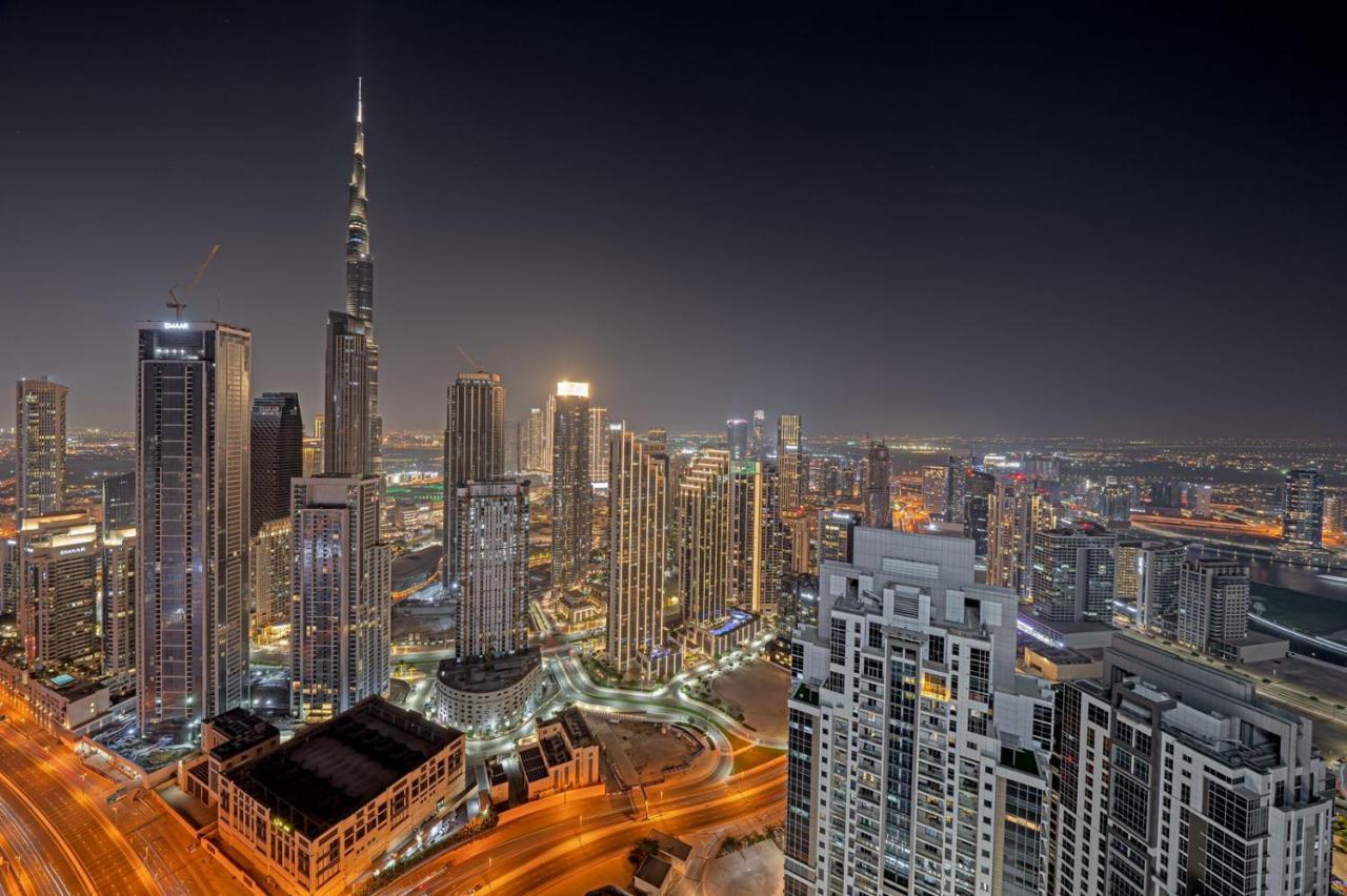 Paramount Midtown Deluxe 1 Bedroom Apartment With Full Burj-Khalifa View Dubai Luaran gambar